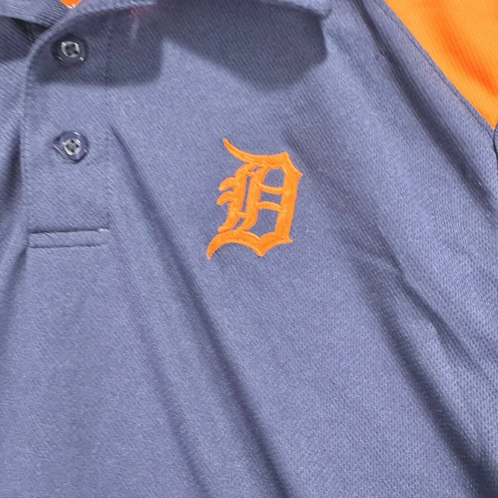 Detroit‎ Tigers Polo Shirt MLB Genuine Merchandise Men's Medium Blue Baseball - Picture 3 of 8